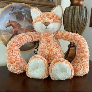 DEMDACO Heartful Hugs Fox Orange 17.5-in Weighted Childrens Plush Stuffed Animal